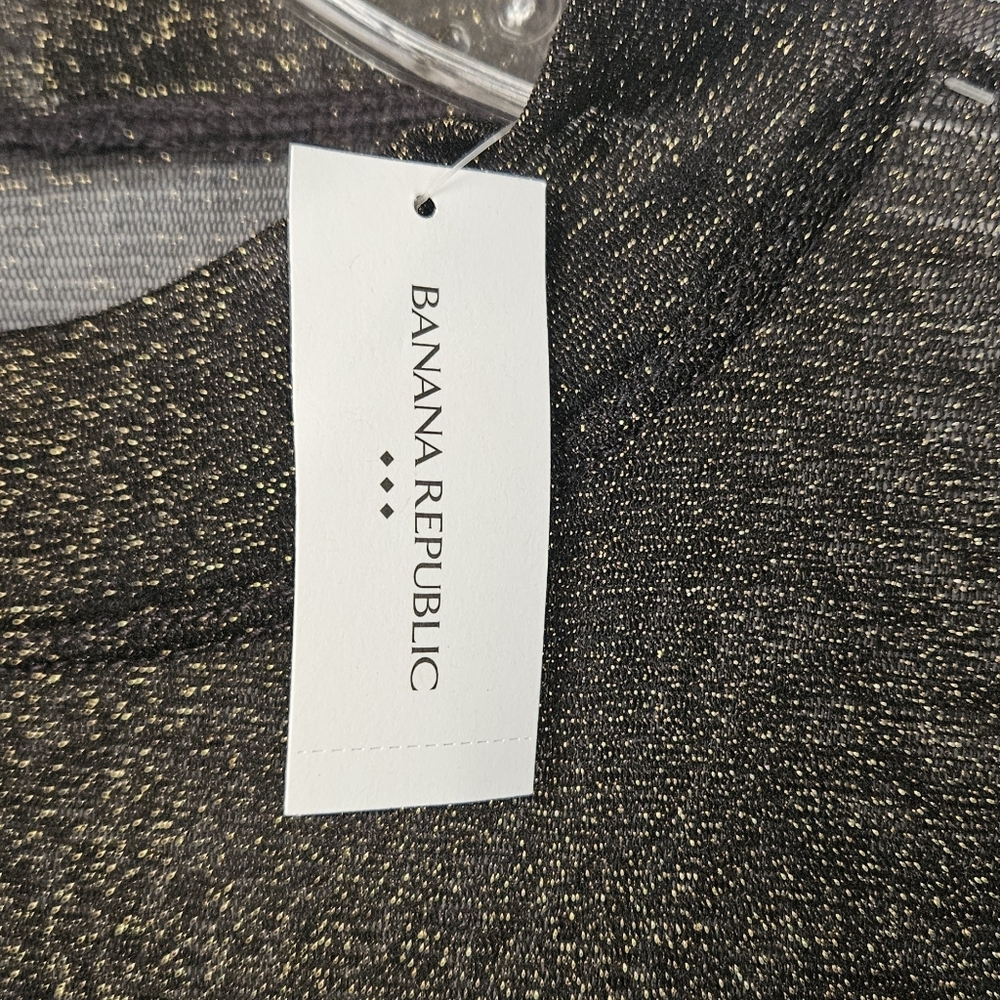 Banana Republic Mock Neck Sheer Long Sleeve Top NWT - Picture 3 of 9